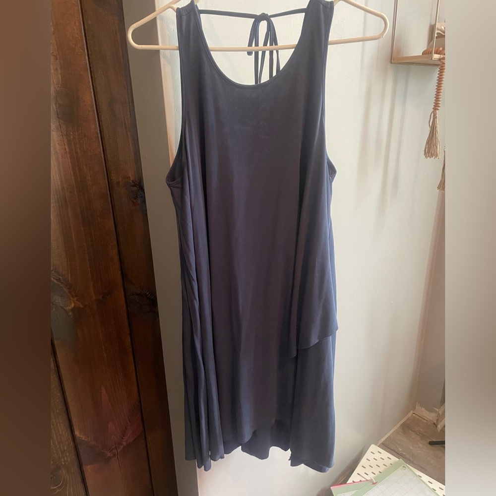 She + Sky Gray blue Sundress